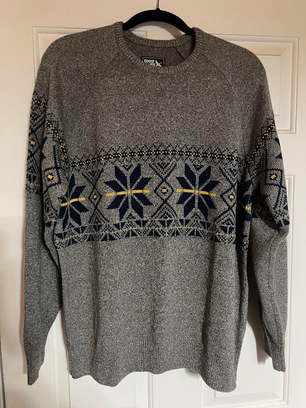 Men's Eddie Bauer Holiday Knit Snowflake Sweater (Large)